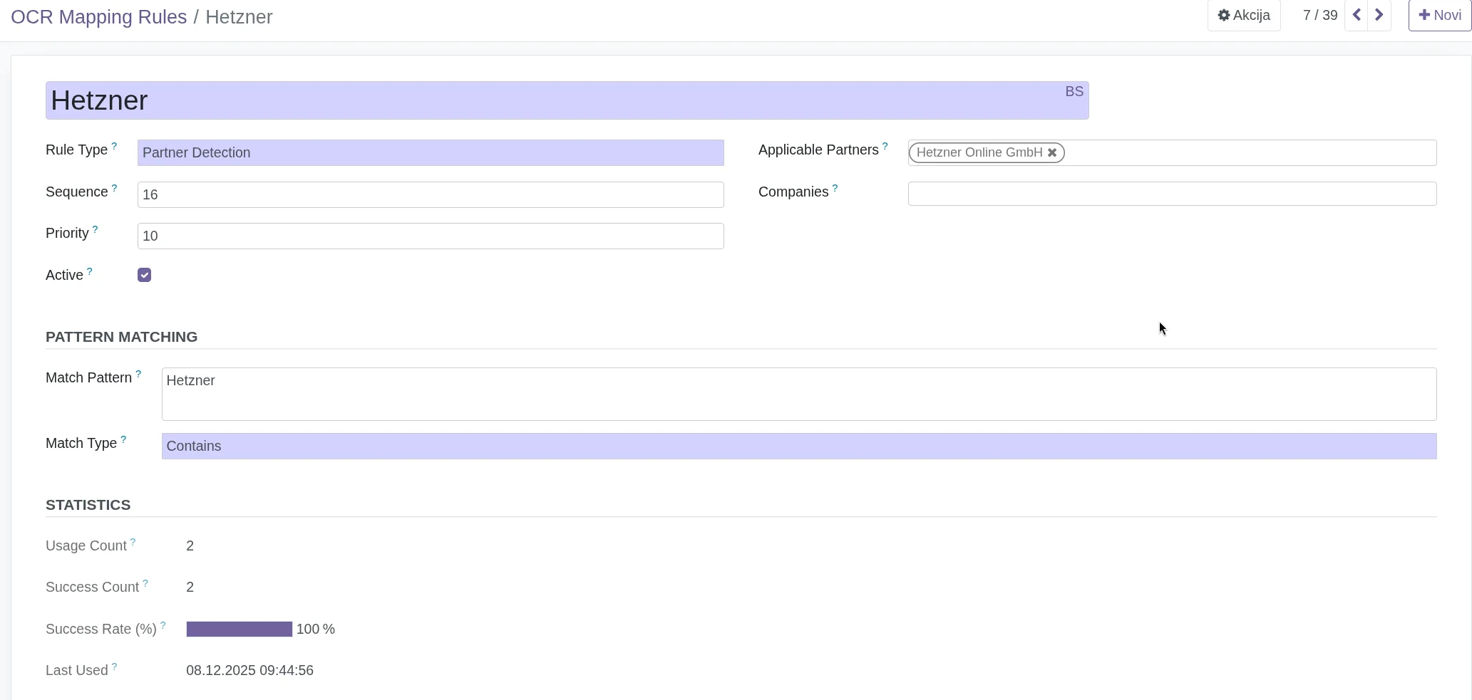 OCR Hetzner partner podešavanje