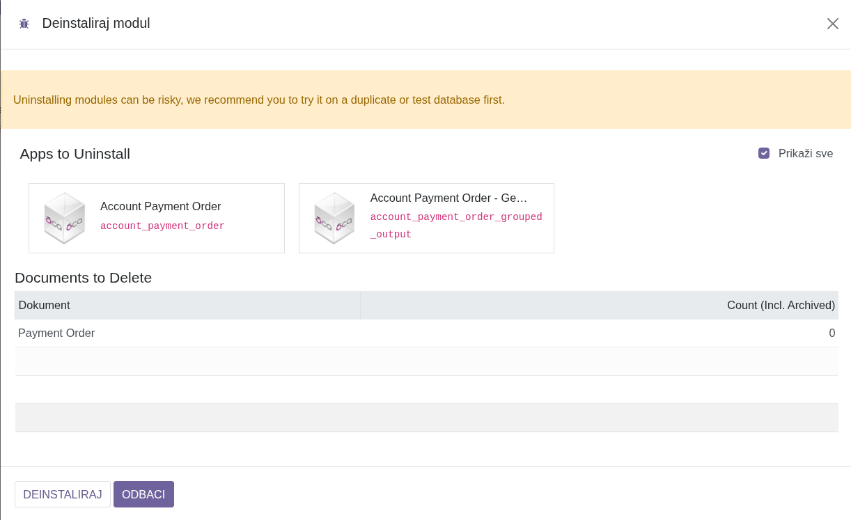 Deinstalacija account_payment_order