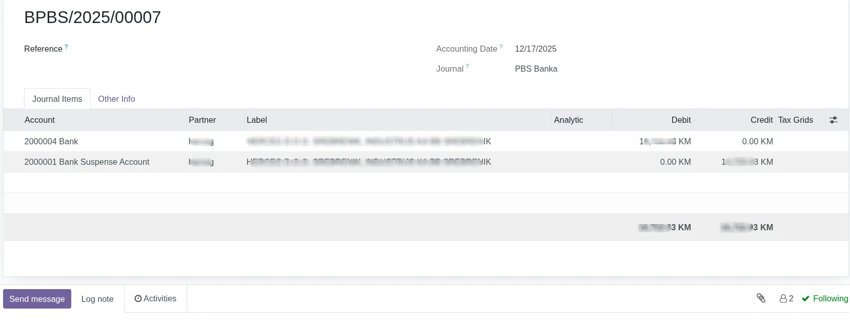 PBS finansijski nalog