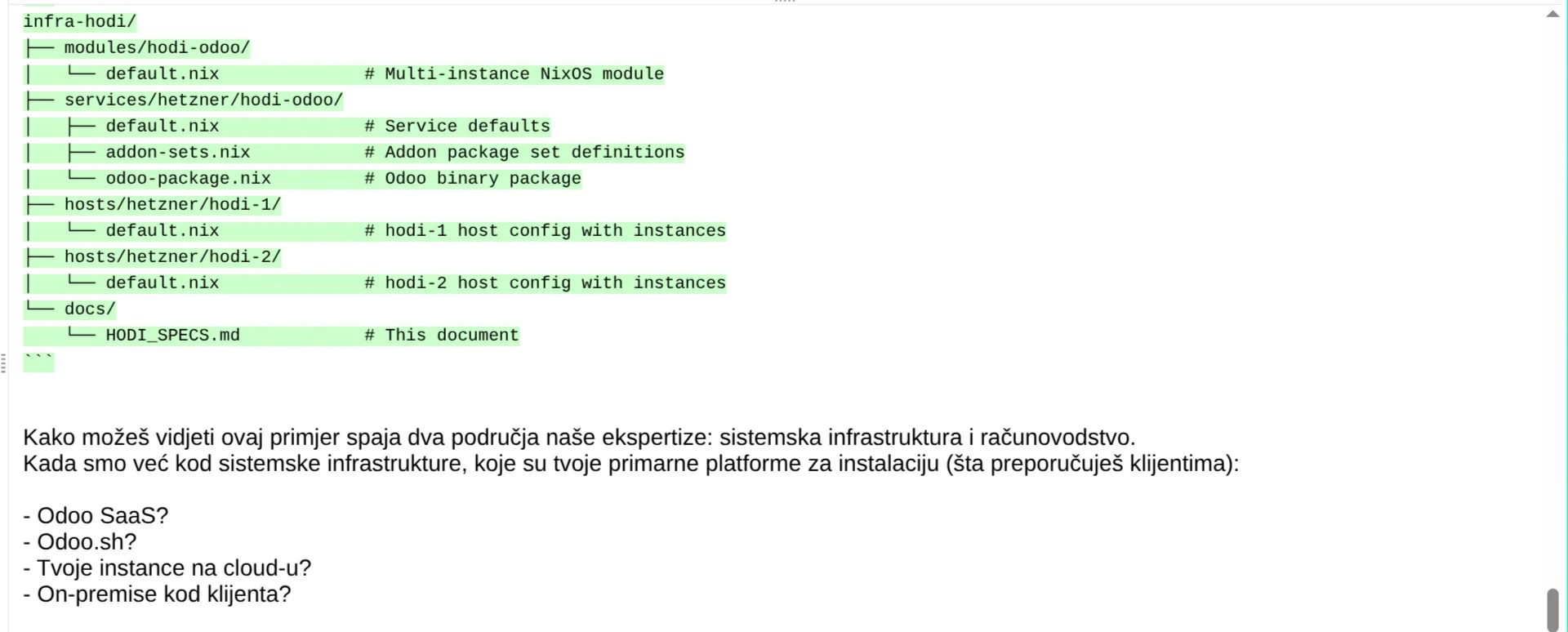 File structure - infra-hodi